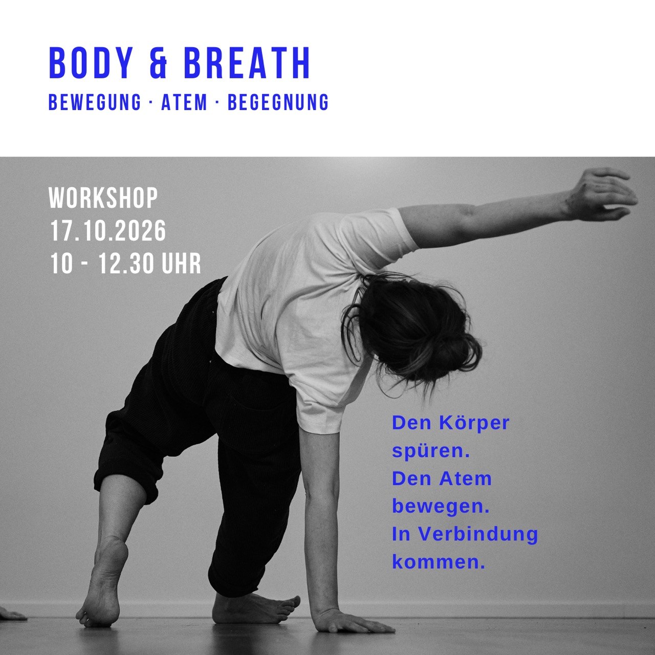 Flyer Body & Breath: Workshop am 17.10.2026